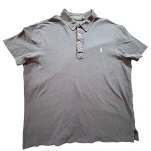 Polo Ralph Lauren Polo Shirt Mens XXL Blue Short Sleeve Cotton Pique Classic Fit